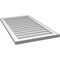 Ekena Millwork Vertical Surface Mount PVC Gable Vnt: Non-Functional, w/2"W x 1-1/2"H, Brickmould Frame, 22"W x 38"H GVPVE22X3802SN - alternate 3